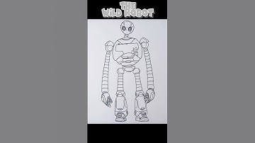 How To Draw The Wild Robot | The Wild Robot Movie #shorts #drawing #thewildrobot #thewildrobotmovie