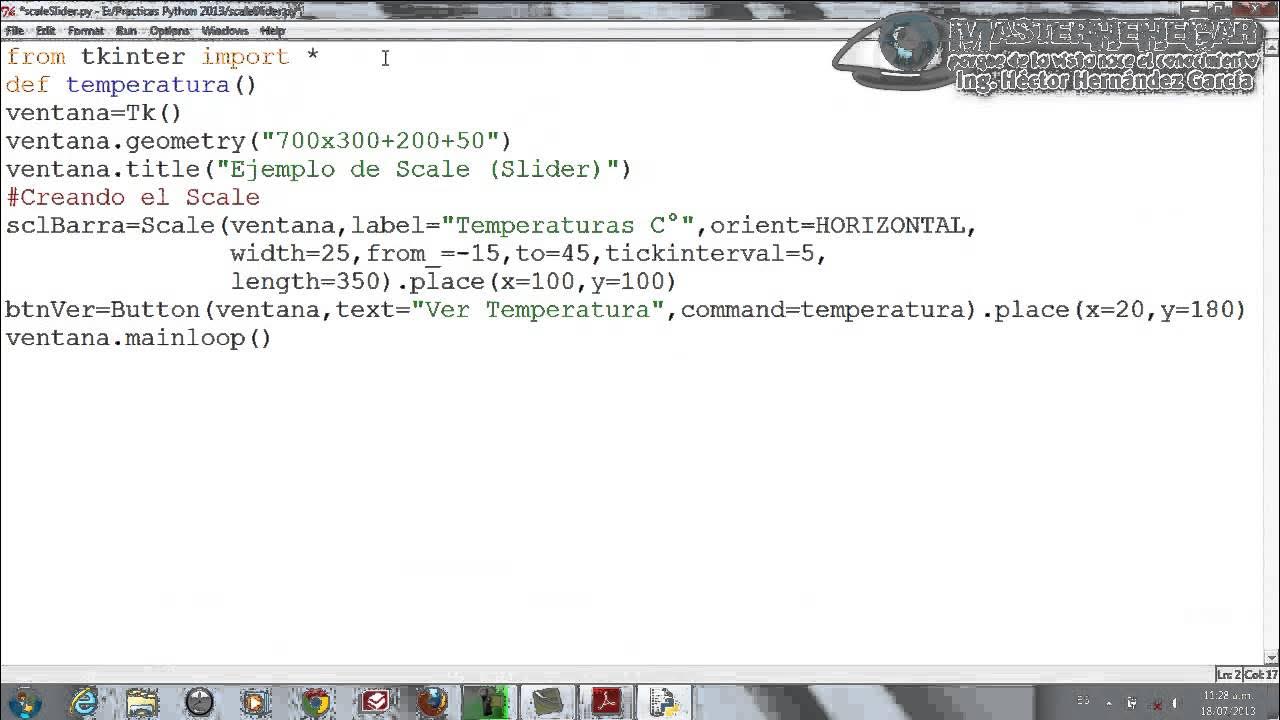 46 - Cómo crear Scale (Slider) con tkinter (Python) - YouTube