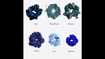 Blue bundle Scrunchies 💙