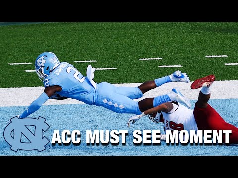 Video: UNC DB Don Chapman Intercepts NC State In The End Zone