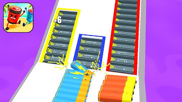 Satisfying Mobile Game Battery Run Walkthrough Big Update Max Levels Free Top Gameplay Android,iOS