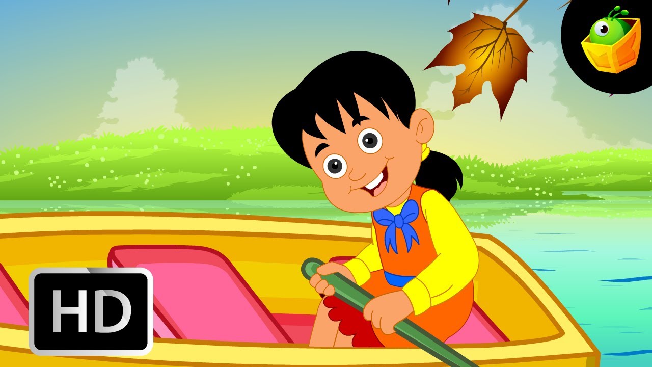 Row Your Boat -    English Nursery Rhymes - Cartoon/Animated 