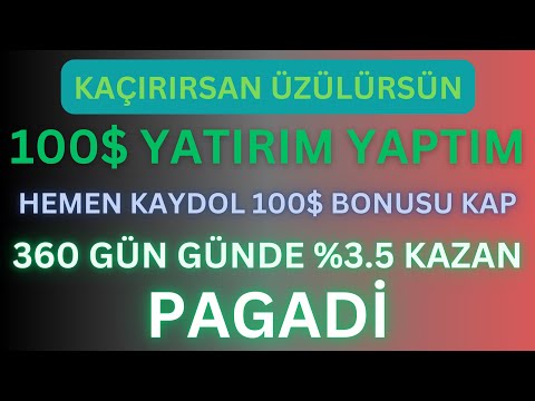 CANLI 100$ YATIRIM YAPTIM PAGADİ İLE HERGÜN PAD TOKEN KAZAN KRİPTO KAZAN