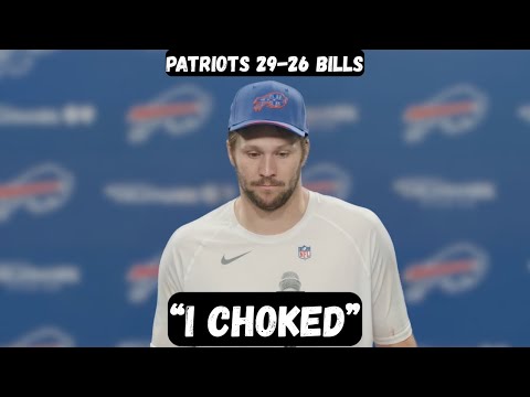 Josh Allen ADMITS Drake Maye OWNS HIM - Post Game Interview Press Conference - Patriots vs Bills 