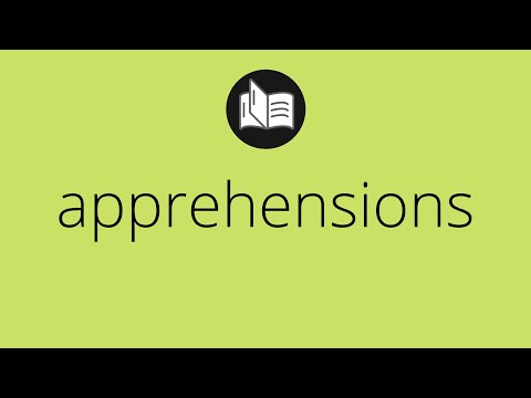 What APPREHENSIONS means