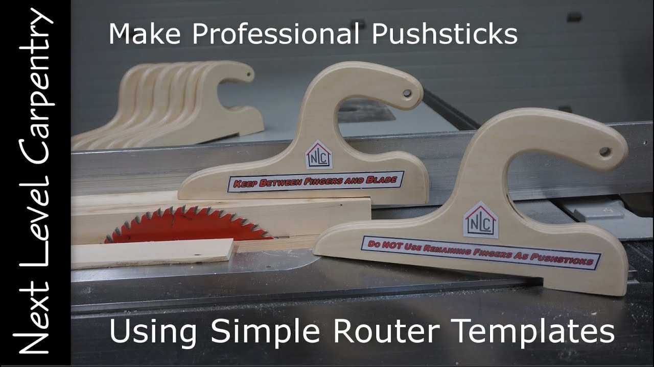 Make Professional Push Sticks for Workshop Safety - YouTube