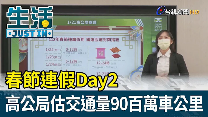 春節連假Day2  高公局估交通量90百萬車公里【生活資訊】 - 天天要聞
