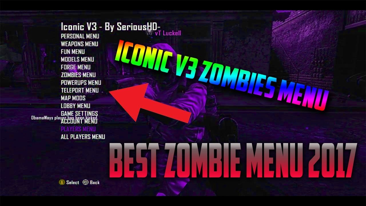 Project iconic v3 [bo2 zombies menu 1.19] best menu out!: project ...