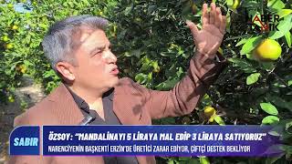 Erzi̇nli̇ Üreti̇ci̇ Özsoy Mandali̇nayi 5 Li̇raya Mal Edi̇p 3 Li̇raya Satiyoruz