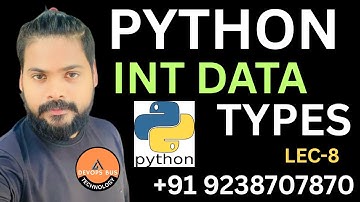 #08 PYTHON 2025 IN HINDI |INT DATA TYPE  Python Programming | Python for Beginners#pythonwithdevops