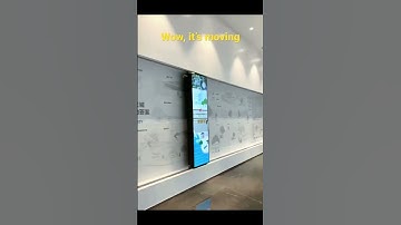 Wow, it’s a moving #display #screen #smartdisplay #smartscreen #kiosks #kiosk #interactivedisplay