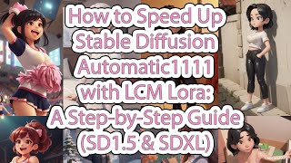 How to Speed Up Stable Diffusion Automatic1111 with LCM Lora: A Step-by-Step Guide (SD1.5 & SDXL)