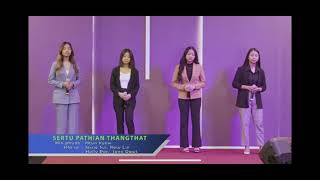 Video thumbnail of "Sertu Pathian Thangthat karaoke Jessie Sui,Rosy Lin,Holly Par,Iang Dawt  Pathian hla thar 2022 Htun"