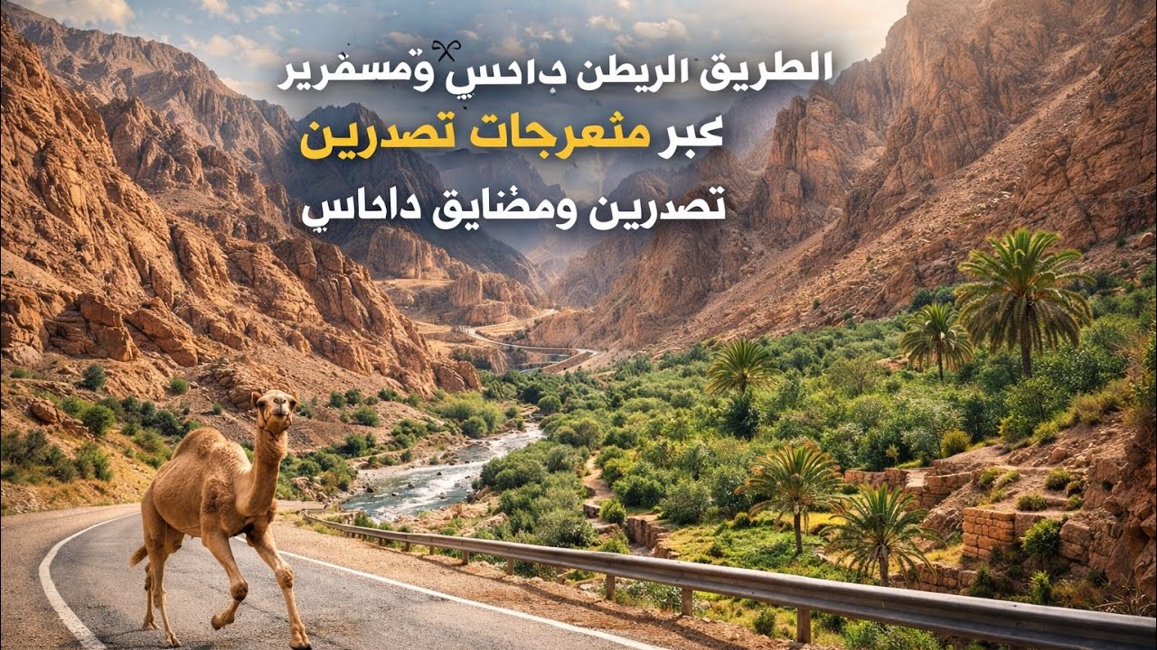 الطريق الرابط بين بومالن دادس ومسمرير عبر منعرجات تصدرين ومضايق داداس#travel #المغرب #nature 