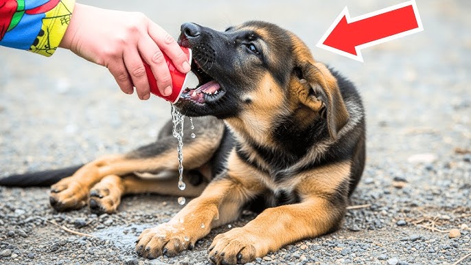 The Girl Saved The German Shepherd From Thirst.When She Brought Him Back,Something Shocking Happened