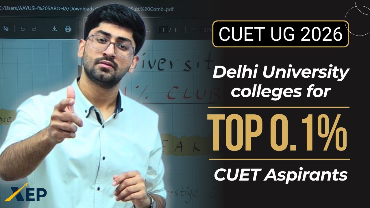 Delhi University colleges for TOP 0.1% CUET Aspirants | CUET UG 2026