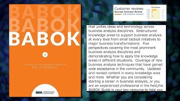 A Guide to the Business Analysis Body of Knowledge (BABOK Guide)