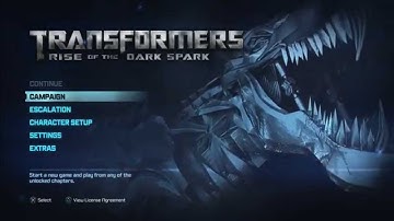 Transformers: Rise of the Dark Spark - Title Screen Music