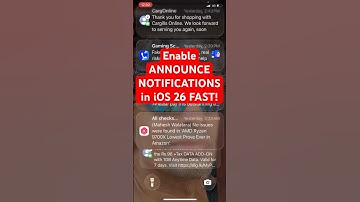 Hoe u aankondigingsmeldingen in iOS 26 inschakelt