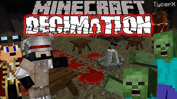 Minecraft Decimation | Zombie Apocalypse (Minecraft DayZ Custom Modpack) Generosity #1