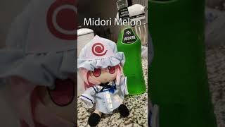 Yuyuko Drinks Midori Melon and gets Drunk