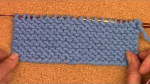How to Count Garter Stitch Rows