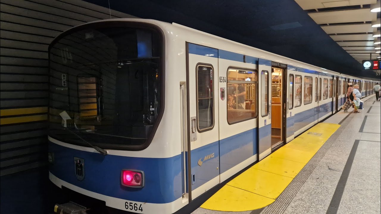 U-Bahn München | Mitfahrt in der U4 von Arabellapark bis Theresienwiese im B-Wagen