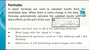 Grade 10 I NIOS I Data Entry Operations I Chapter 8 I Formulas Functions and Charts I Part 1