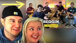 Beggin' (KERONCONG) - Novia Bachmid ft. Fivein | COUPLE REACTION VIDEO