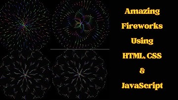 How to make Firework using HTML and CSS JavaScript | How to design Firework | Amit Tutorial