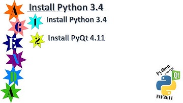INF2611 - Install Python 3.4 and PyQt 4.11