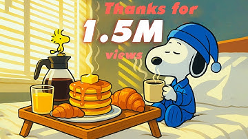 Morning Jazz with Snoopy 🌞 Positive Jazz for Uplifting your moods