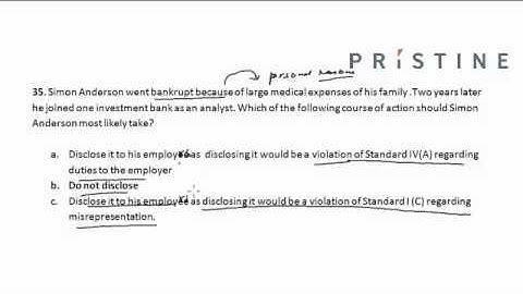 CFA Tutorial: Ethics