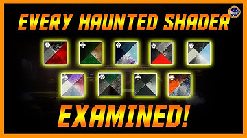 Destiny 2-  Season of the Haunted Has Some Mind Blowing Shaders - Tidesmoke! Irradiant Chariote!