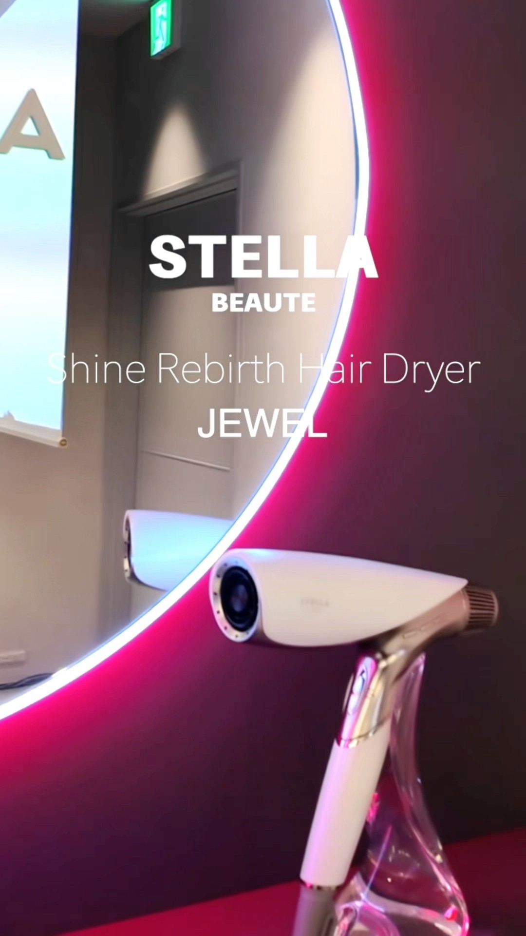 Stella Beaute's new hair dryer, Shine Reverse Jewel, enhances