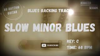 Guitarless Minor Slow Blues Backing Track Jam in C