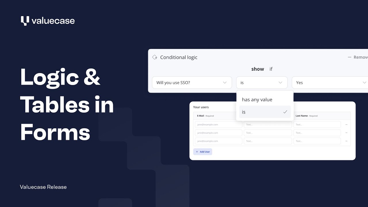NEW! Logic & Tables in Forms, New Layouts and more - YouTube