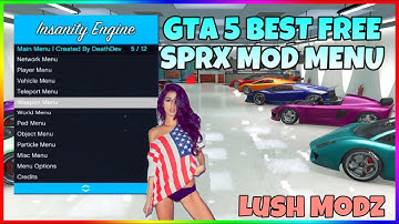 [GTA 5/PS3] INSANITY ENGINE SPRX MOD MENU I GIVE PLAYERS MINI MOD MENU - (BEST FREE SPRX MOD MENU)