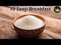 10 Sooji Recipes | Rava Recipes | Semolina Recipes | Snacks & Breakfast Made With Sooji