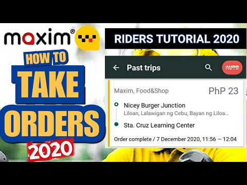 Maxim Rider Tutorial | How to Take Orders (STEP BY STEP GUIDE 2020)