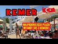 Turcja 2021 | Kemer. Dotarliśmy do Turcji!! Najpiękniejsza plaża w mieście 🏖 Tureckie jedzenie.