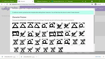 Como fazer uma fonte no Calligraphr?