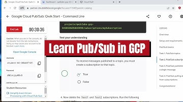 Creating Pub/sub topic on Cloud from CLI | Google Cloud Qwiklabs