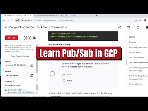 Creating Pub/sub topic