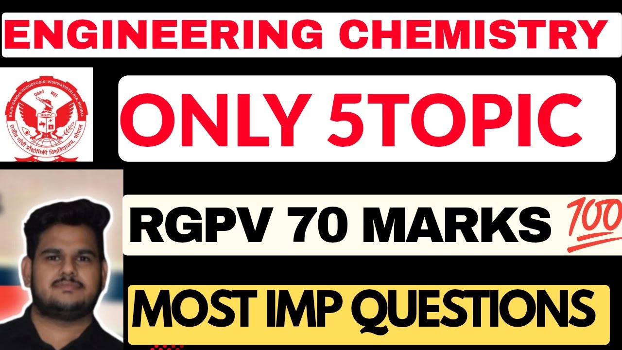 Engineering Chemistry Rgpv Most Important Questions | RGPV Engineering Chemistry Important Questions