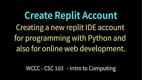 Create Replit Account