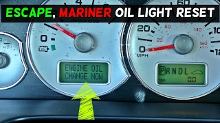 Athlete Statistics HOW TO RESET CHANGE ENGINE OIL ON FORD ESCAPE MERCURY MARINER