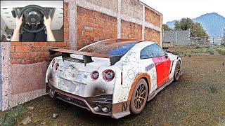 Rebuilding Nissan GTR R35 NISMO 1000HP - Forza Horizon 5 (Steering Wheel + Shifter) Gameplay