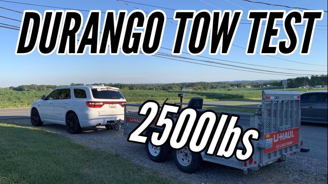 2020 Dodge Durango R/T Tow Test/Review (2500lbs) - YouTube