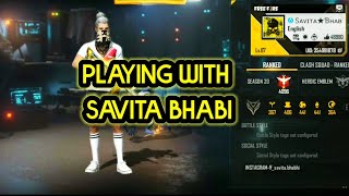 Savita Bhabi Free Fire Squad Gameplay Leaderboard Global Top 1 Player